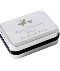 Personalised Butterfly Motif Necklace Gift Box