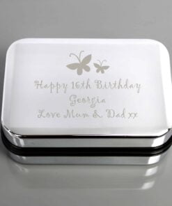Personalised Butterfly Motif Necklace Gift Box
