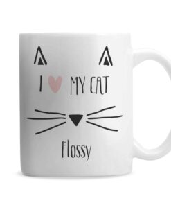 Personalised Cat Features Mug