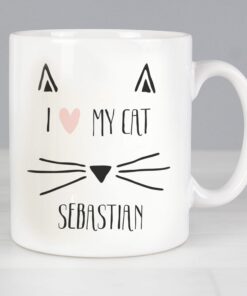 Personalised Cat Features Mug