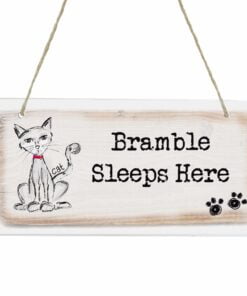Personalised Cat Wooden Sign