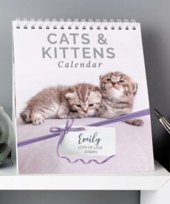 Personalised Cats and Kittens Desk Calendar