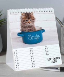Personalised Cats and Kittens Desk Calendar