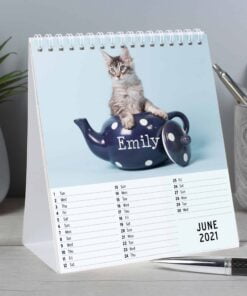 Personalised Cats and Kittens Desk Calendar