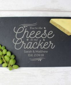 Personalised Cheese To My Cracker Slate Cheese Board