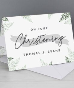 Personalised Christening Card
