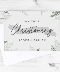 Personalised Christening Card