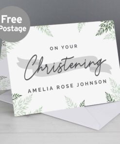 Personalised Christening Card