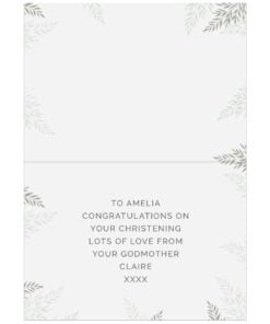 Personalised Christening Card