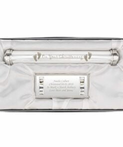Personalised Christening Silver Plated Certificate Holder