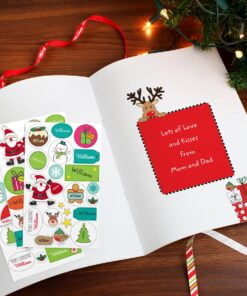 Personalised Christmas Activity Book with Stickers