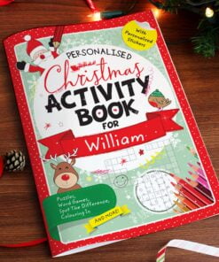 Personalised Christmas Activity Book with Stickers