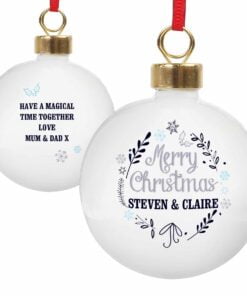 Personalised Christmas Frost Bauble