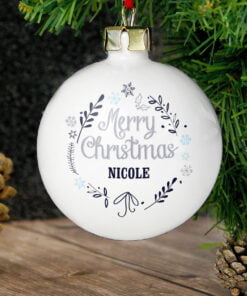 Personalised Christmas Frost Bauble