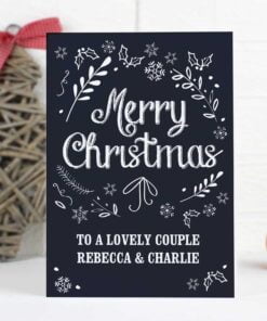 Personalised Christmas Frost Card