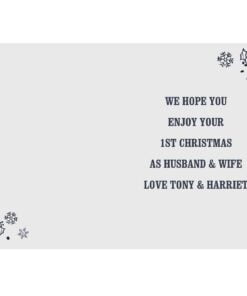 Personalised Christmas Frost Card