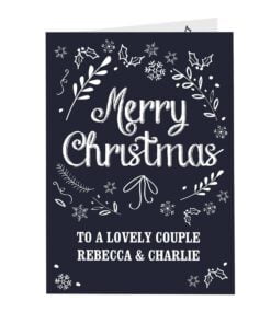 Personalised Christmas Frost Card
