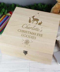 Personalised Christmas Large Wooden Keepsake Box
