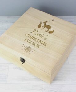 Personalised Christmas Large Wooden Keepsake Box