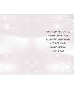 Personalised Christmas Snow Globe Card