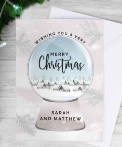Personalised Christmas Snow Globe Card
