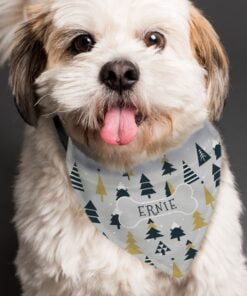 Personalised Christmas Tree Dog Bandana