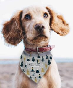 Personalised Christmas Tree Dog Bandana
