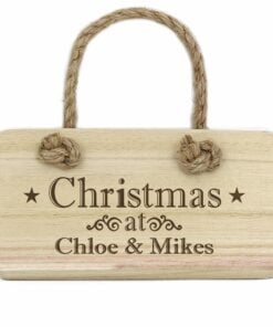 Personalised Christmas Wooden Sign