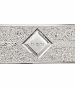 Personalised Classic Antique Silver Plated Jewellery Box