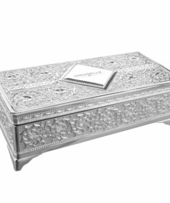 Personalised Classic Antique Silver Plated Jewellery Box