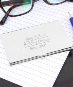 Personalised Classic Business Card Holder