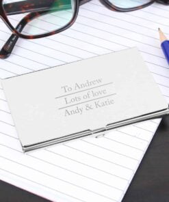 Personalised Classic Business Card Holder