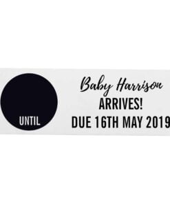 Personalised Classic Chalk Countdown Wooden Block Sign