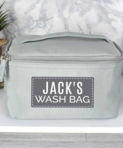 Personalised Classic Grey Vanity Bag