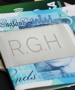 Personalised Classic Initial Money Clip