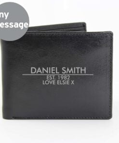 Personalised Classic Leather Wallet