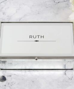 Personalised Classic Mirrored Jewellery Box