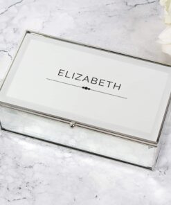 Personalised Classic Mirrored Jewellery Box