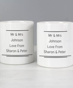 Personalised Classic Mr Right/Mrs Always Right Mug Set
