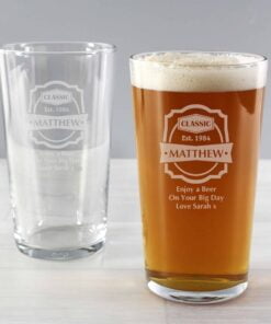 Personalised Classic Pint Glass
