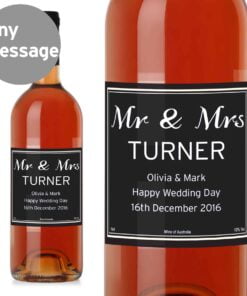 Personalised Classic Rose Wine