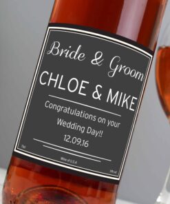 Personalised Classic Rose Wine