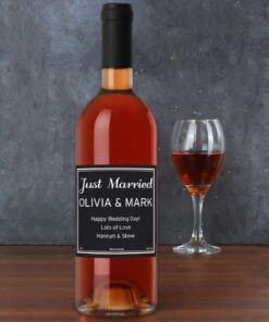 Personalised Classic Rose Wine