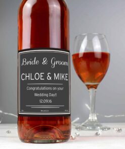 Personalised Classic Rose Wine