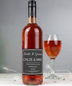 Personalised Classic Rose Wine