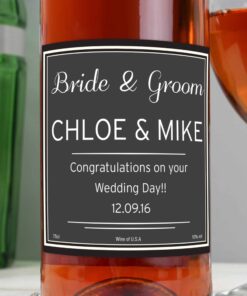 Personalised Classic Rose Wine