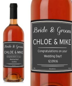 Personalised Classic Rose Wine