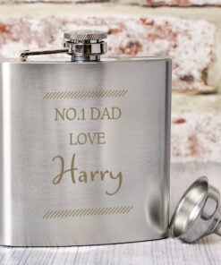 Personalised Classic Stainless Steel Hip Flask