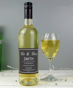 Personalised Classic White Wine