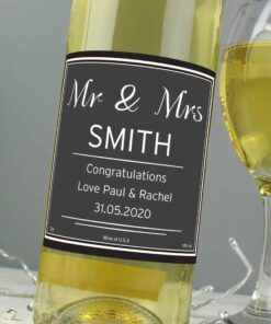 Personalised Classic White Wine